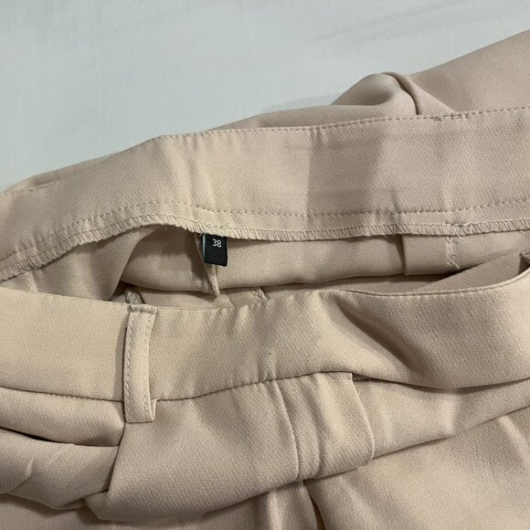 Trendyol Women's Straight Leg Pants, Size 38, Beige - Picture 4 of 8